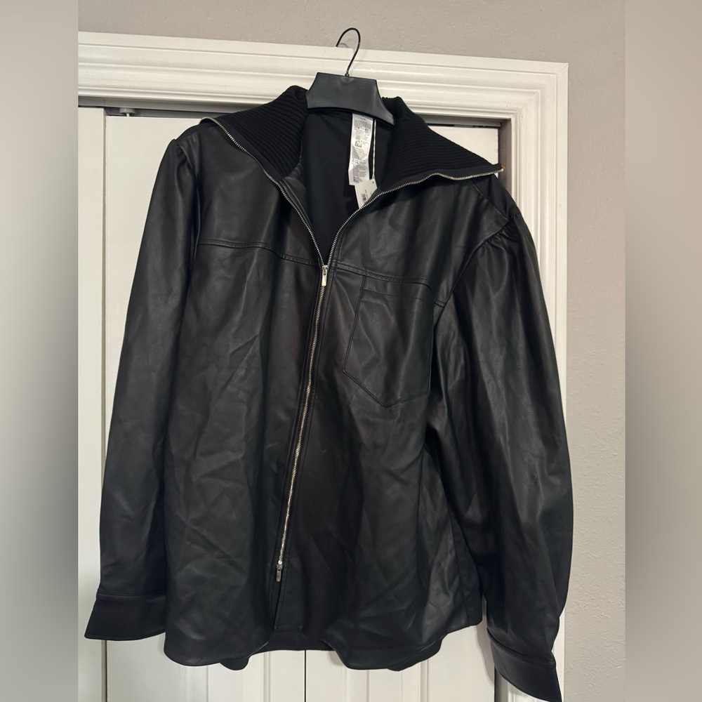 Wolford Black Leather Streetstyle Jacket - Picture 6 of 6